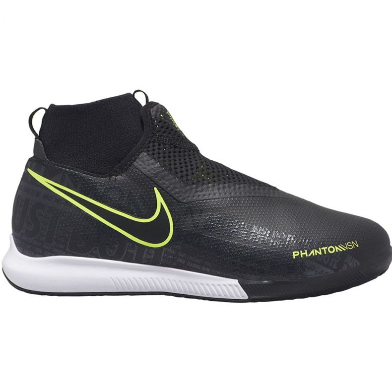 Nike Phantom Vsn Academy Df Ic Jr AO3290 007 chaussures de football le noir le noir
