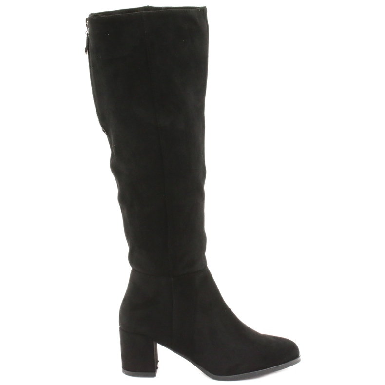 Bottines en daim noir Sergio leone KZ273 le noir