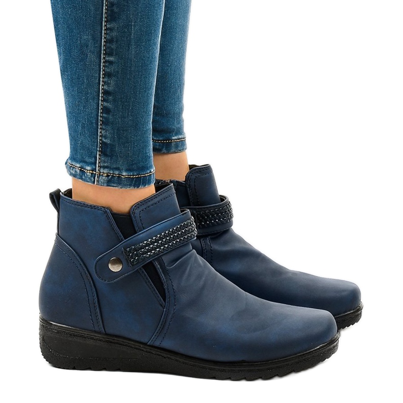 Bottes chaudes légères bleu foncé 6193 bleu marin