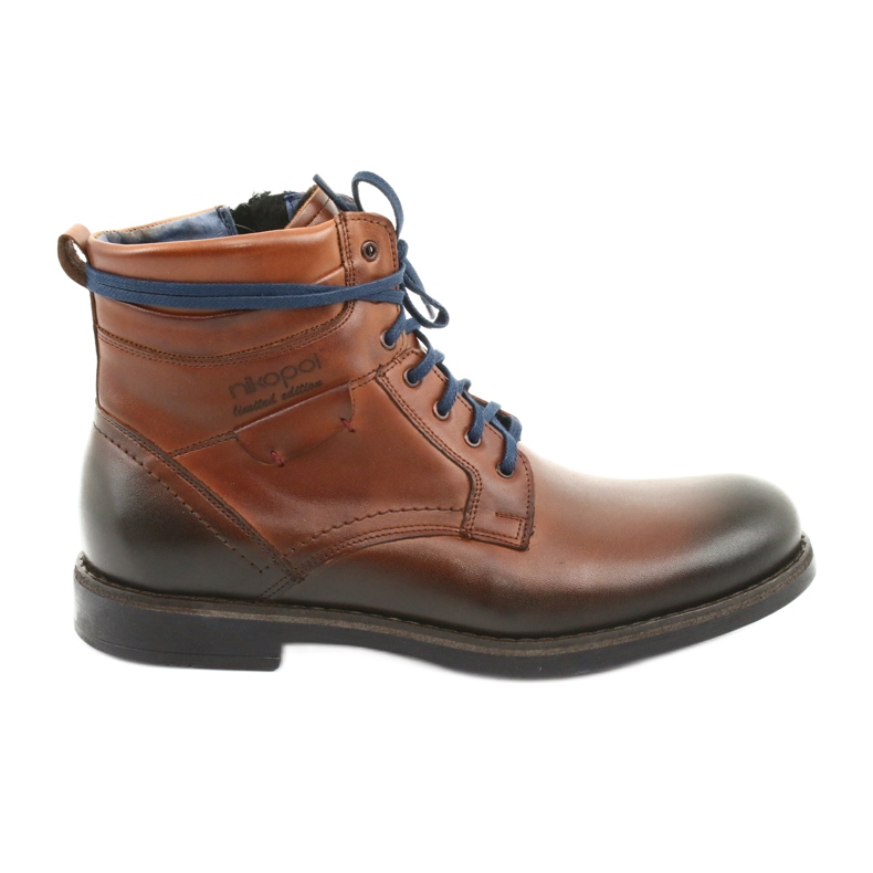Bottines zippées Nikopol 700 marron brun