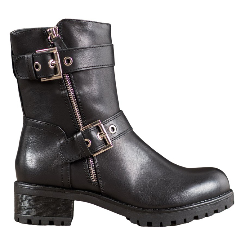 SHELOVET Travailleurs avec fermeture éclair ornée le noir