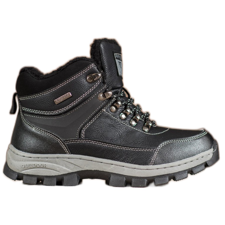 Arrigo Bello Bottes d'hiver à lacets le noir Arrigo Bello Bottes d'hiver à lacets le noir