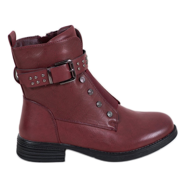 J. Star Boots bordeaux à élastique rouge J. Star Boots bordeaux à élastique rouge
