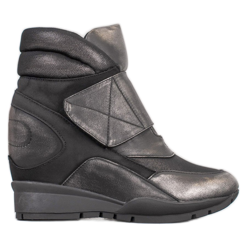 Sergio Leone Baskets Velcro gris