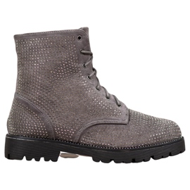Sweet Shoes Bottines en daim gris