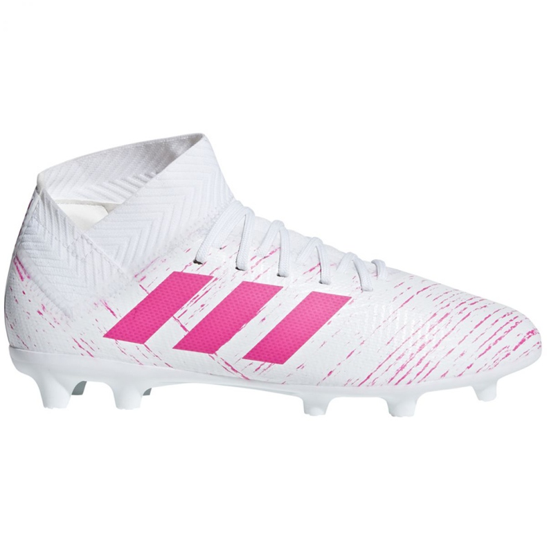 Les chaussures de football adidas Nemeziz 18.3 Fg Jr CM8506 multicolore blanche
