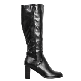 Bottes Avec Éco Cuir VINCEZA le noir