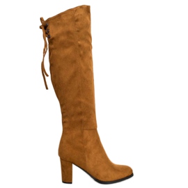 Bottines en daim VINCEZA brun