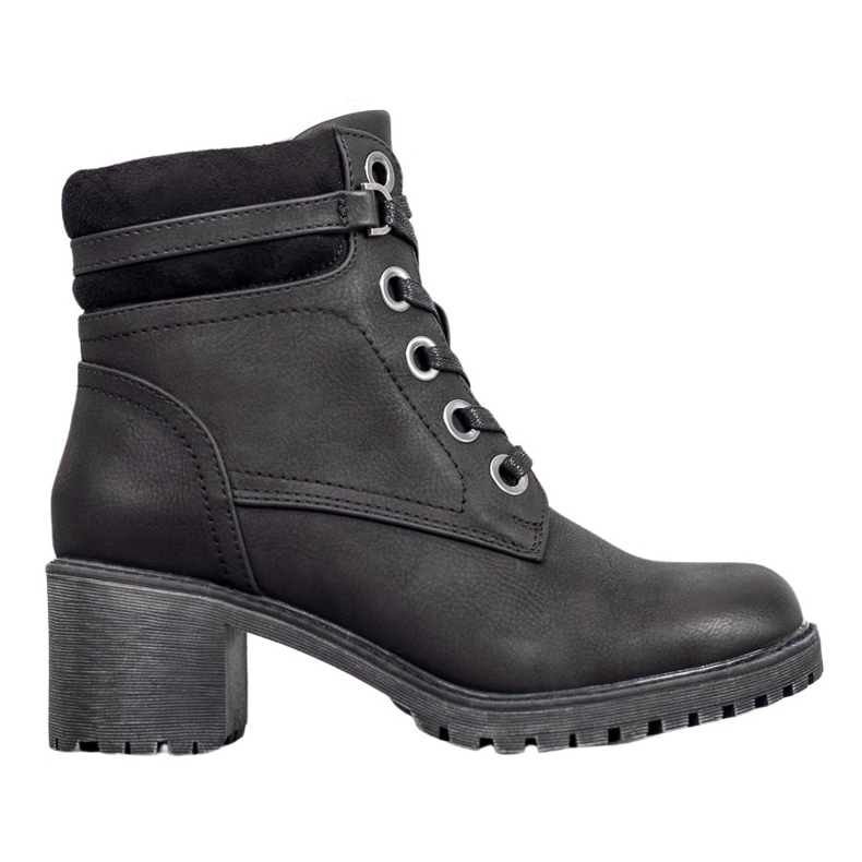 Goodin Bottes chaudes à talons hauts le noir