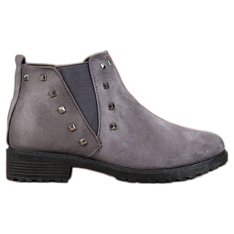 SHELOVET Bottes à clous gris