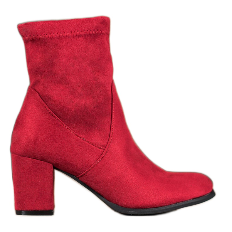 SHELOVET Bottes à enfiler rouges