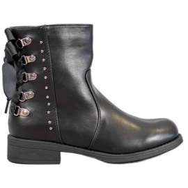 Bestelle Bottes Avec Ruban noir