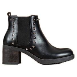 Top Shoes Bottes à clous le noir Top Shoes Bottes à clous le noir