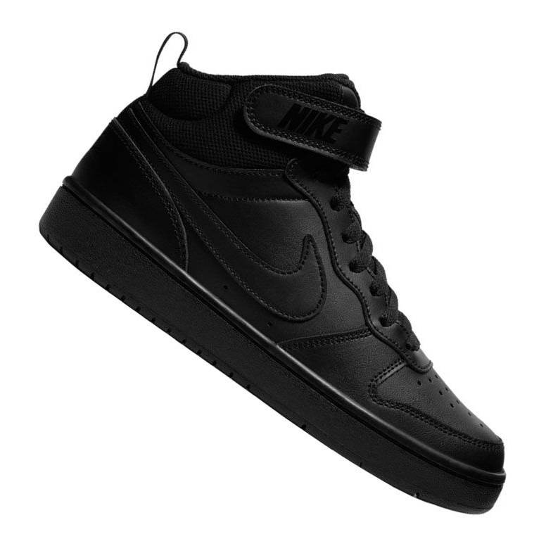 Chaussure Nike Jr Court Borough Mid 2 (GS) Jr CD7782-001 le noir