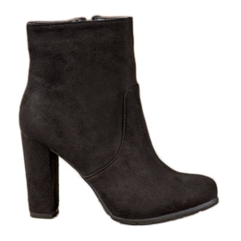SHELOVET Bottines sexy en daim noir