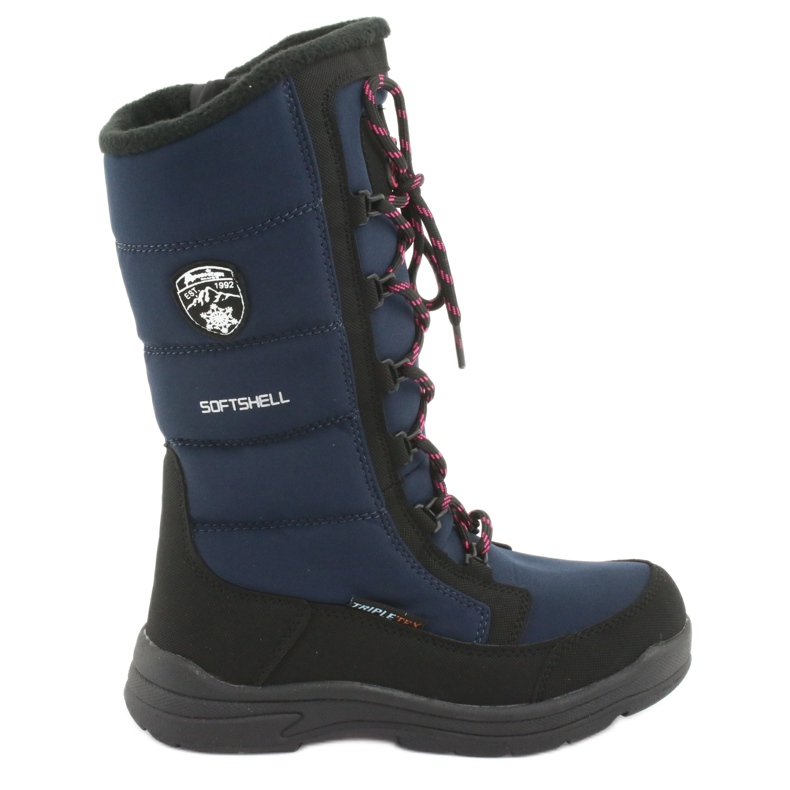 Bottes de neige avec membrane American Club SN12 le noir bleu marin rose