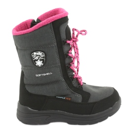 Bottes de neige avec membrane American club SN13 grise noir rose