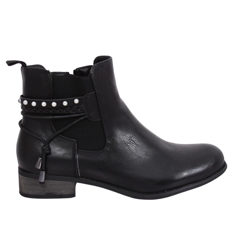 Bottines Chelsea noires pour femmes 846 Black le noir