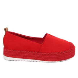 Espadrilles à semelles hautes rouge BL247 Red II Qualité