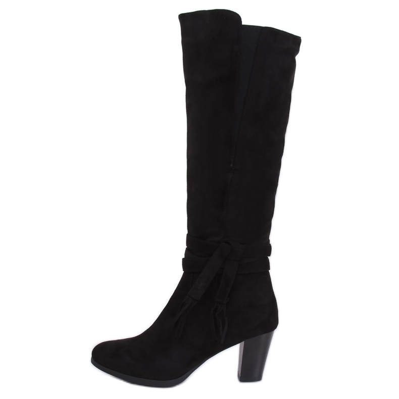 Bottines à talons noires VQ-307 Noir le noir