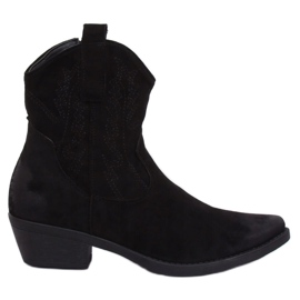 Bottes de cowboy noires pour femmes NC970P Noir