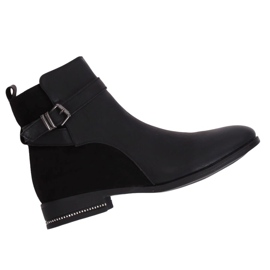 Bottines Jodhpur noires pour femmes 3332 Noir