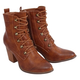 Bottines à lacets camel 3698 Camel brun