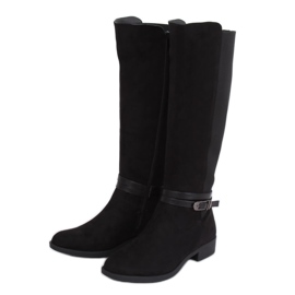 Noir SP10 Bottes d'équitation noires avec tige flexible le noir Noir SP10 Bottes d'équitation noires avec tige flexible le noir