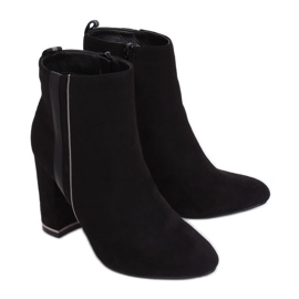 Bottines noires à talons M378 Noir