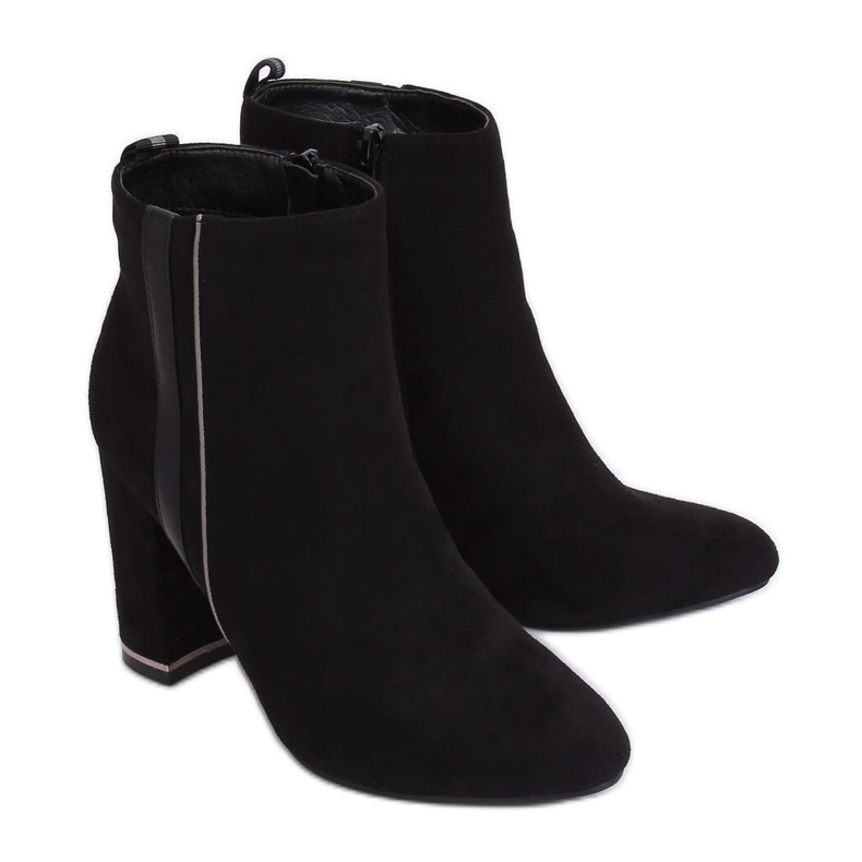 Bottines noires à talons M378 Noir le noir Bottines noires à talons M378 Noir le noir