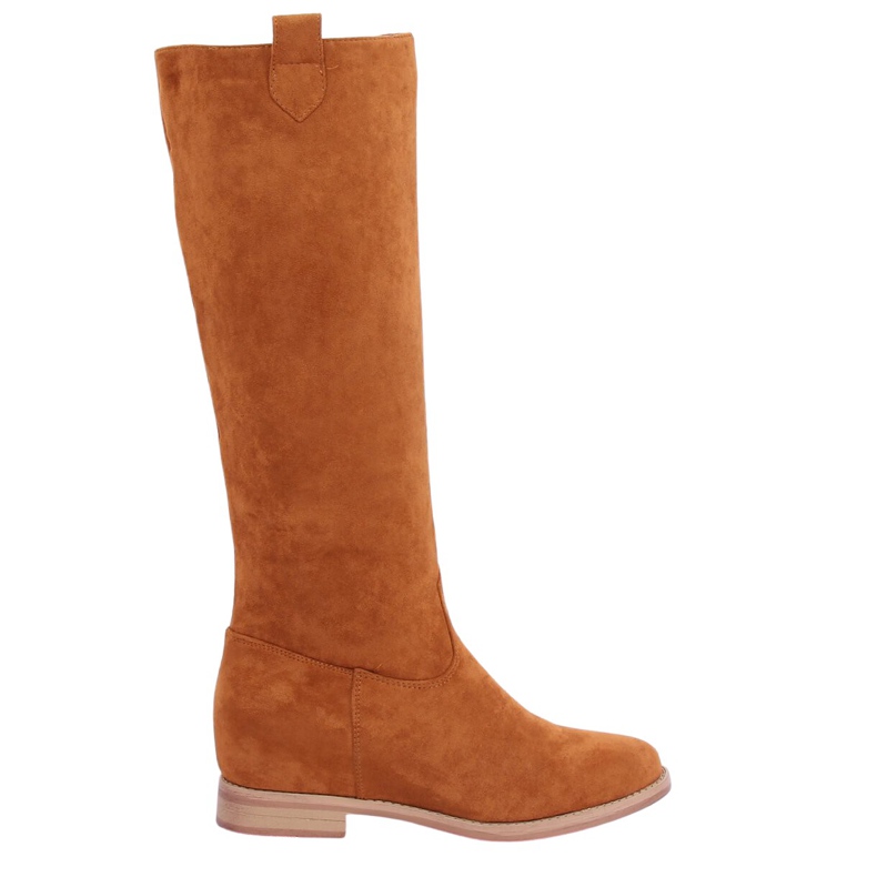 Bottes sur un camel compensé caché NC968P Camel brun