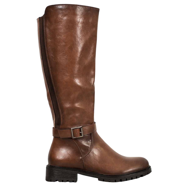 Filippo Bottes marron avec élastique brun