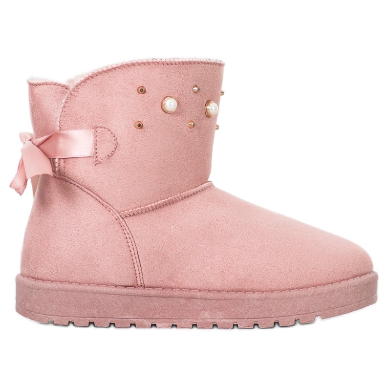 SHELOVET Mukluki avec des perles rose SHELOVET Mukluki avec des perles rose