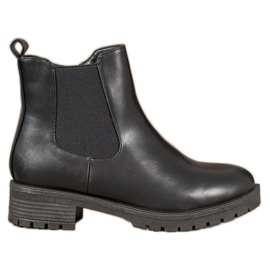 SHELOVET Bottines Chelsea noires le noir