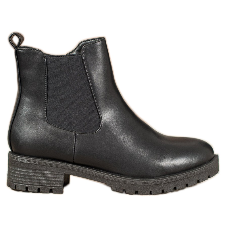 SHELOVET Bottines Chelsea noires le noir