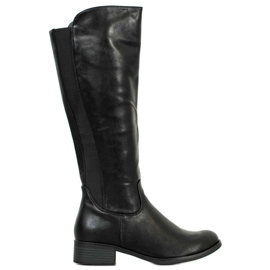 Super Me Bottes classiques avec une bande élastique noir