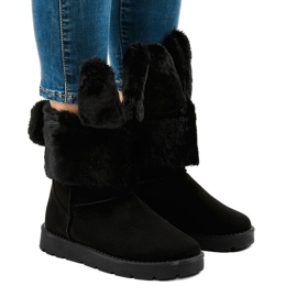 Bottes Eskimo isolées en daim noir NB137