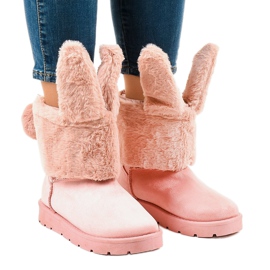 Bottes esquimaux roses isolées NB137