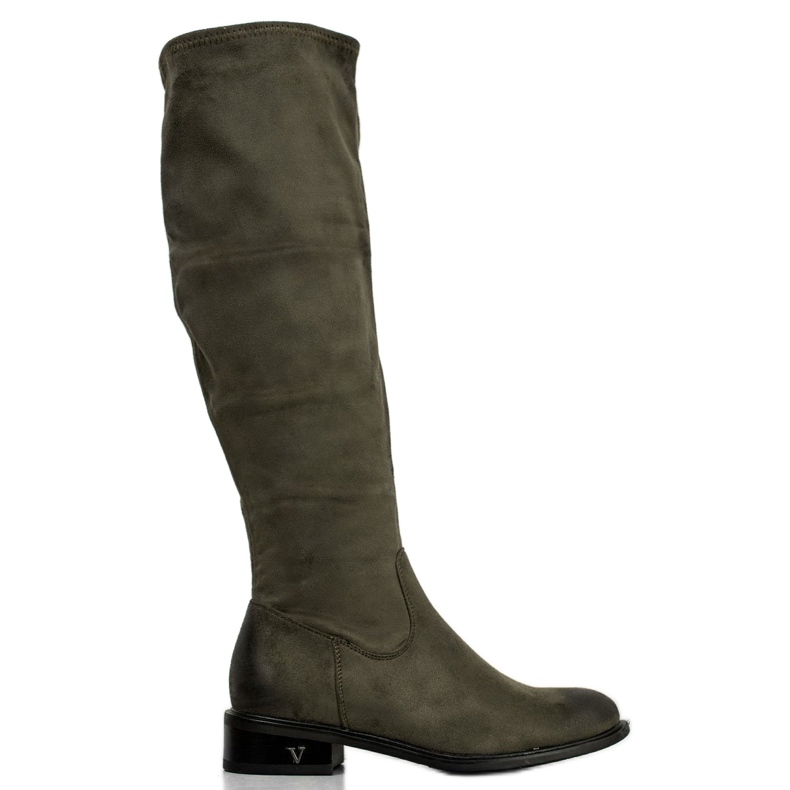 Bottines en daim VINCEZA vert
