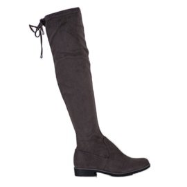 J. Star Cuissardes en daim avec un lien gris