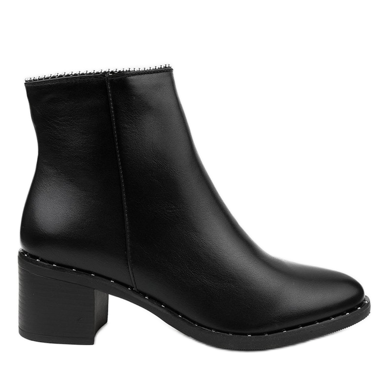 Bottines noires sur le poteau J518 le noir Bottines noires sur le poteau J518 le noir