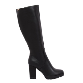 Bottines noires à talons 1107-GG Black Ii Species le noir