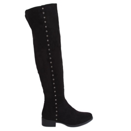 Cuissardes noires pour femmes 539-A Black Ii Quality le noir