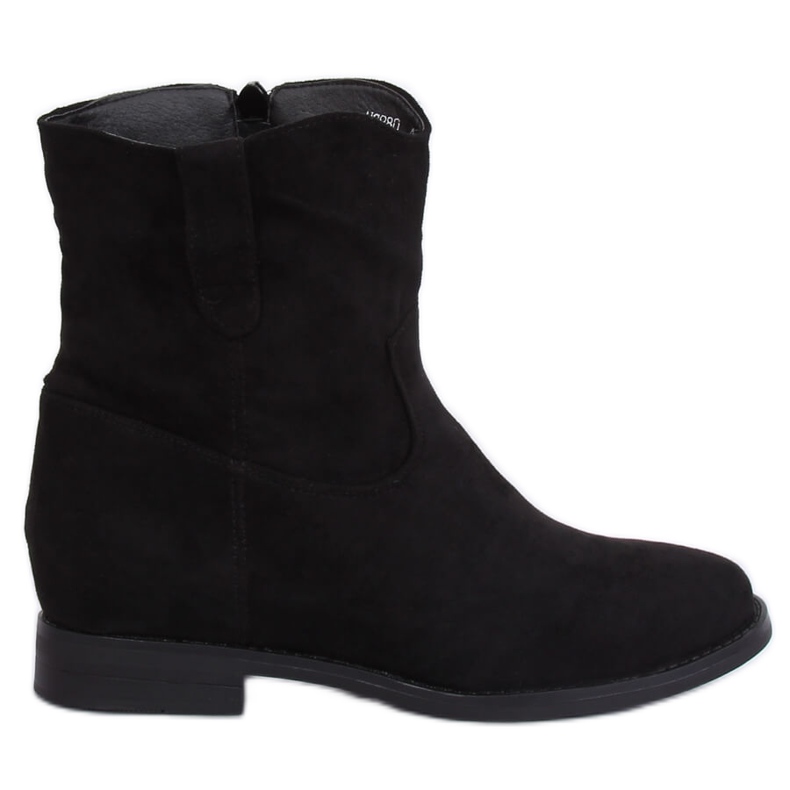 Bottines noires sur talon compensé caché NC980 Noir le noir