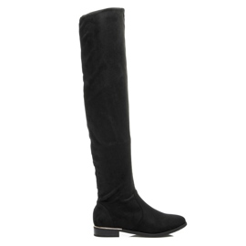 Super Me Bottes d'équitation au-dessus du genou noir