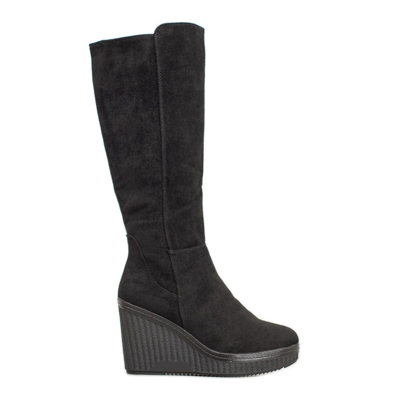 Filippo Bottes compensées noires le noir