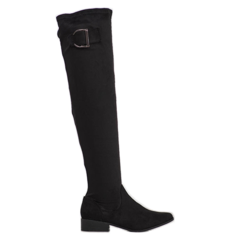 Jumex Bottes élégantes avec boucle le noir