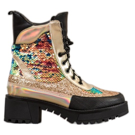 Seastar Bottes sur la plate-forme de mode le noir