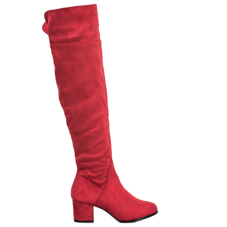 SHELOVET Bottes rouges au-dessus du genou