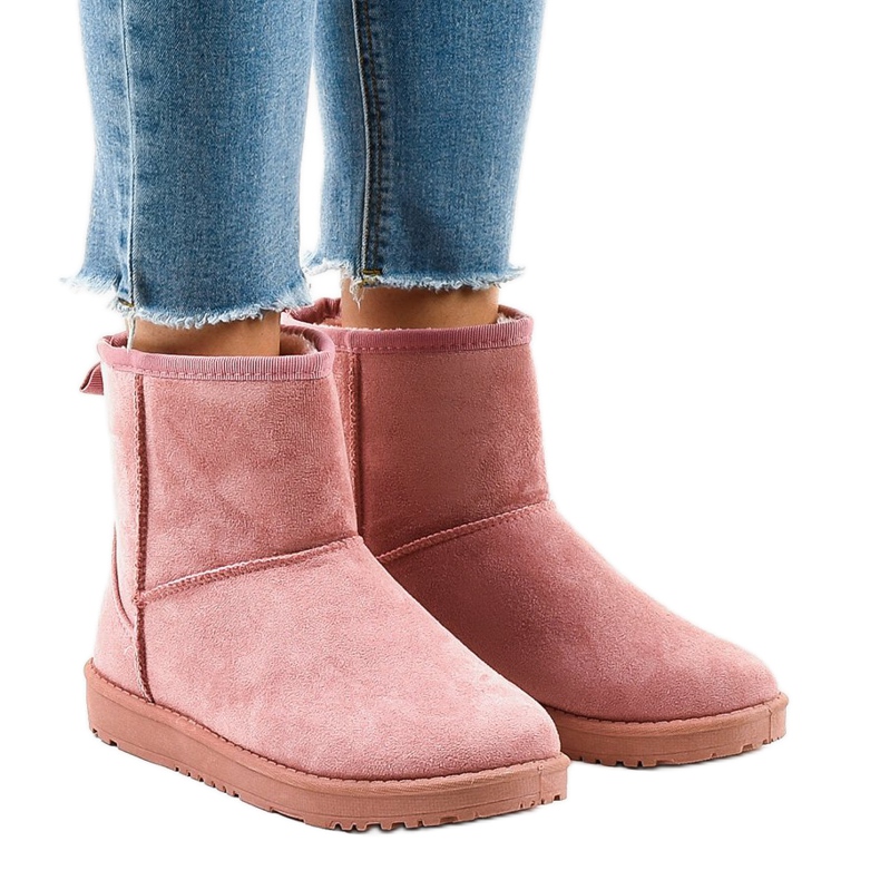 Bottes esquimaux roses chaudes B207-3